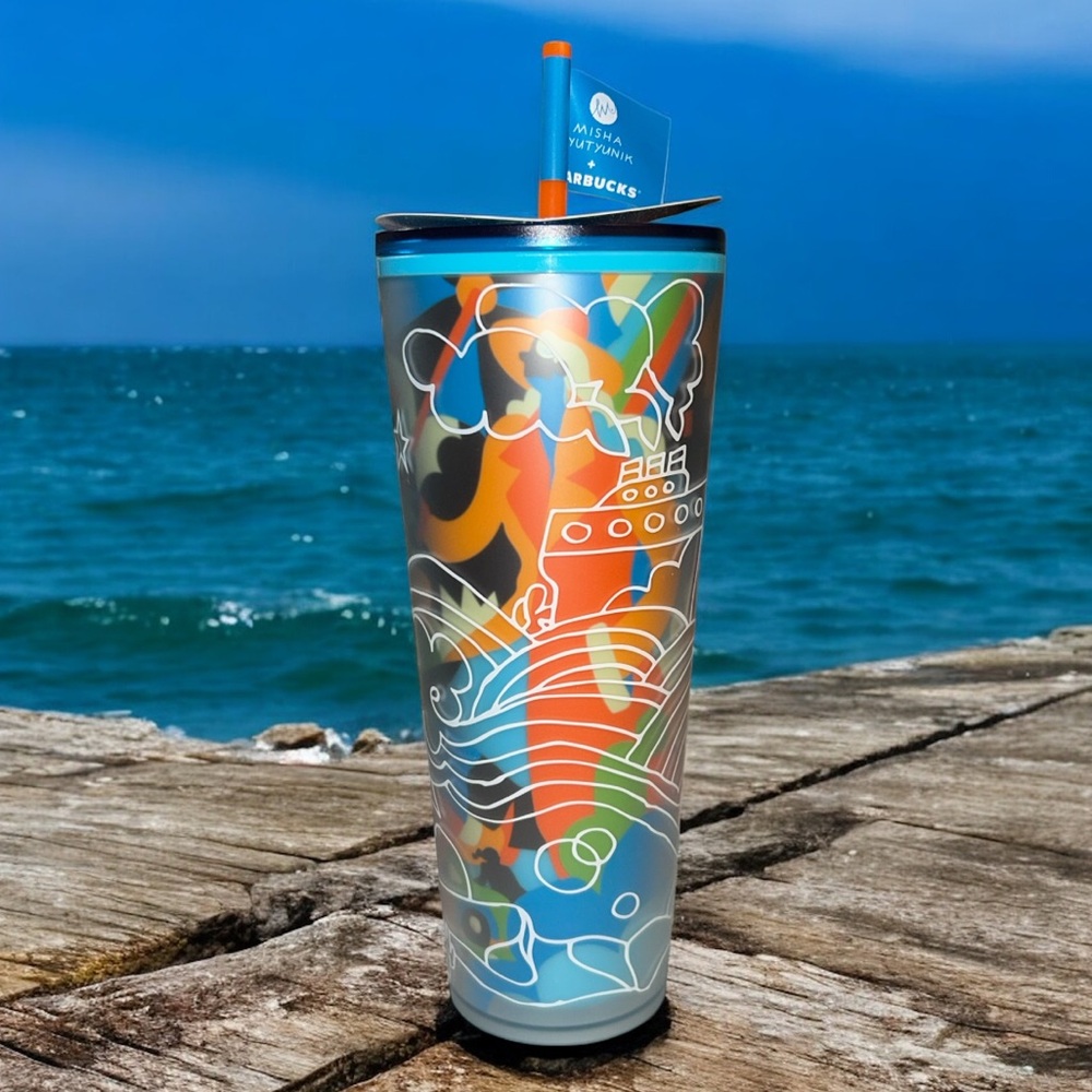 New Starbucks Collab 2025 City Life With Ship Storm Art Venti 24 OZ Tumbler